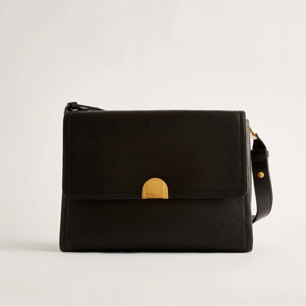Large black shoulder bag